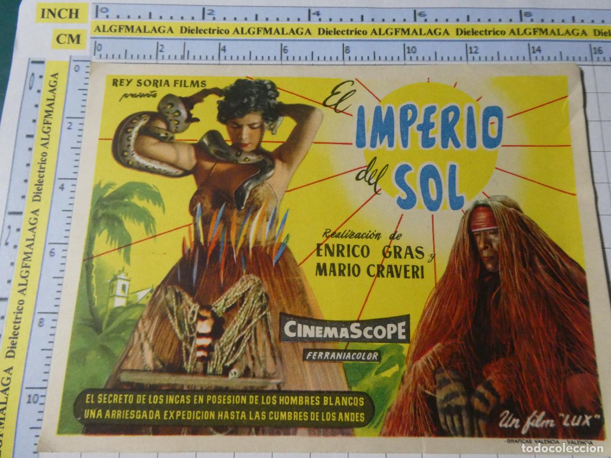 Cine: FOLLETO CARTEL DE MANO DE CINE PEL&Iacute;CULA EL IMPERIO DEL SOL 418
