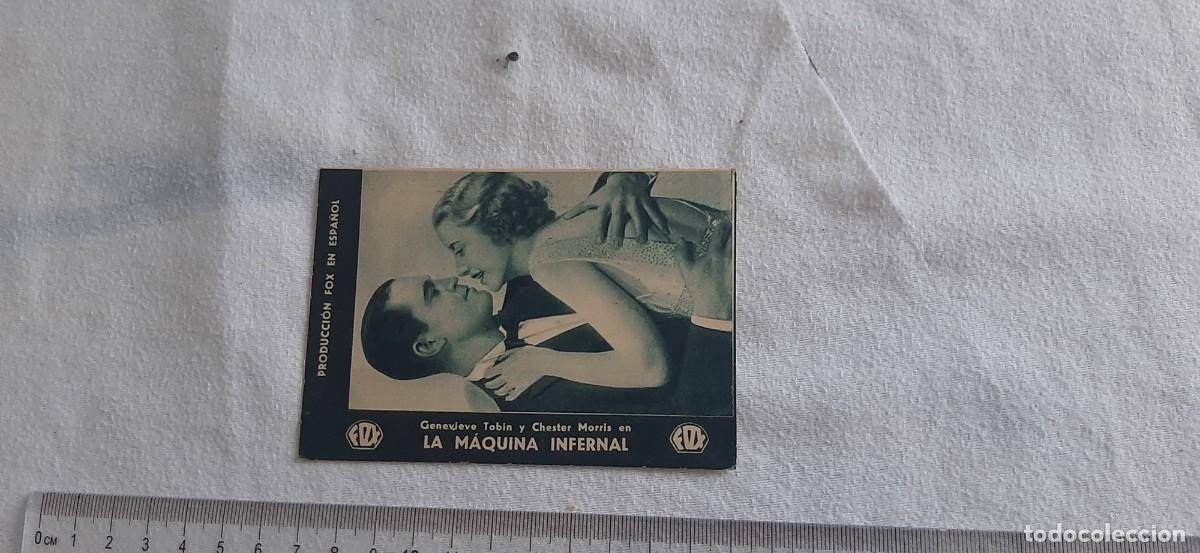 Cine: CARTULINA ESCENA,LA MAQUINA INFERNAL