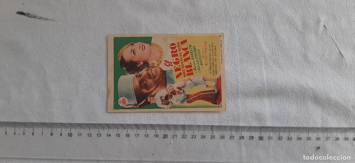 Cine: FOLLETO DE CINE.EL NEGRO QUE TENIA EL ALMA BLANCA