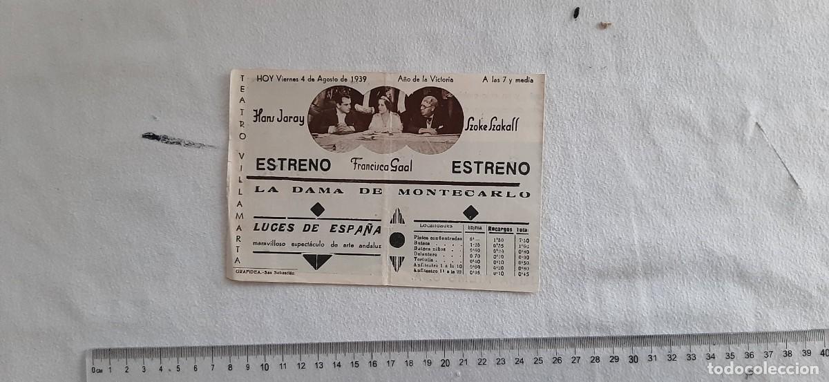 Cine: FOLLETO DE CINE.LA DAMA DE MONTECARLO