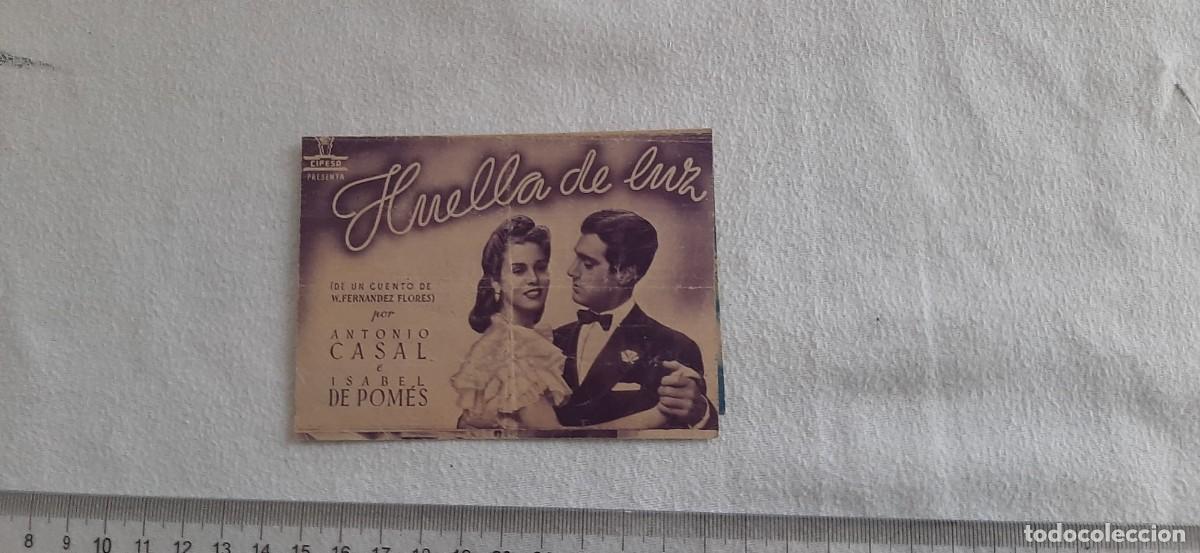 Cine: FOLLETO DE CINE.HUELLA DE LUZ