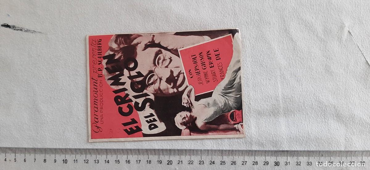 Cine: FOLLETO DE CINE.EL CRIMEN DEL SIGLO