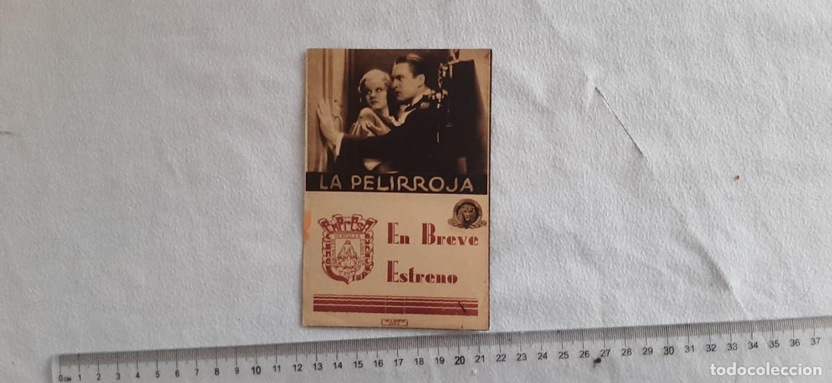 Cine: FOLLETO DE CINE.LA PELIRROJA - Foto 3