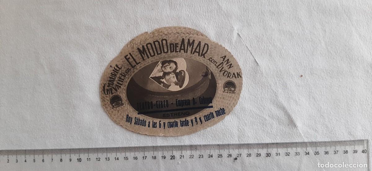 Cine: FOLLETO DE CINE.EL MODO DE AMAR