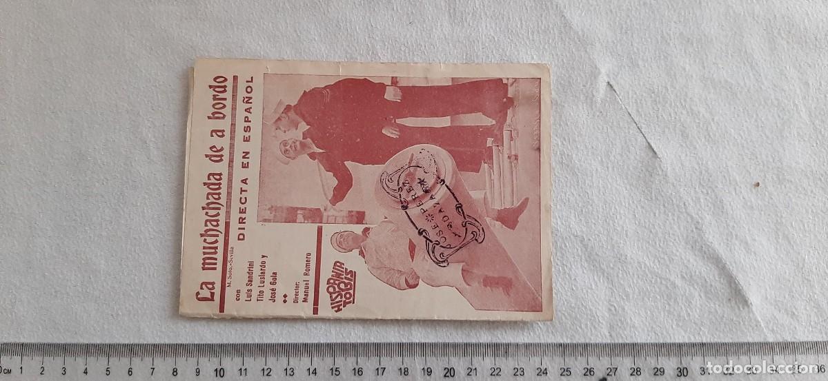 Cine: FOLLETO DE CINE.LA MUCHACHA DE A BORDO