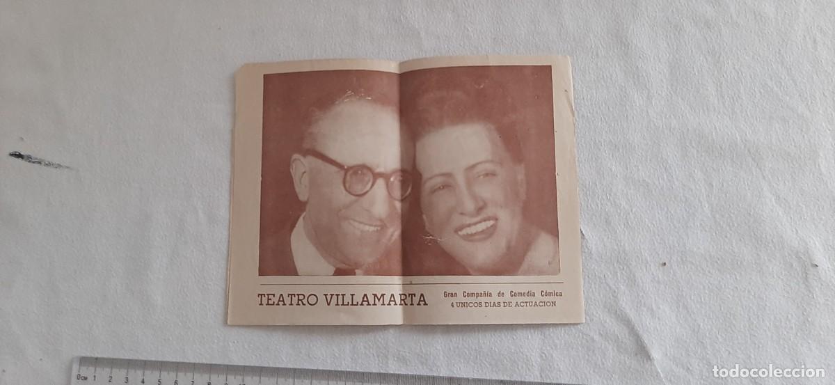 Cine: FOLLETO DE CINE.TEATRO VILLAMARTA
