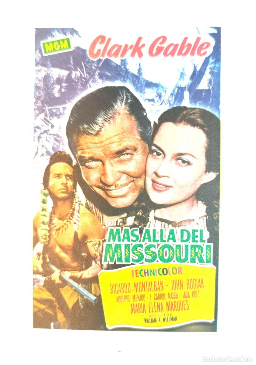 Cine: LOTE 2 PROGRAMAS DE MANO DE CINE &ndash; CLARK GABLE &ndash; SAN FRANCISCO + M&Aacute;S ALL&Aacute; DEL MISSOURI &ndash; CINE CL&Aacute;SIC