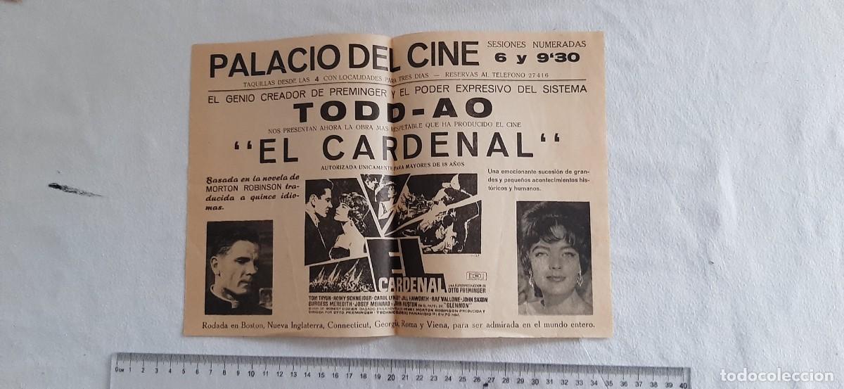 Cine: FOLLETO CINE.EL CARDENAL