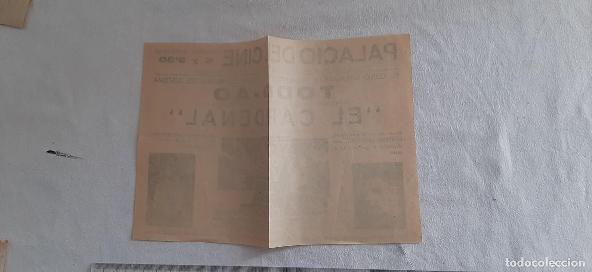 Cine: FOLLETO CINE.EL CARDENAL - Foto 2