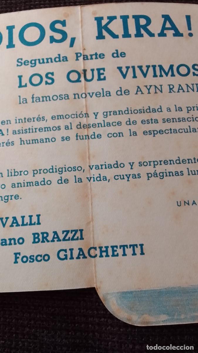 Cine: PROGRAMA DE CINE. ADIOS KIRA. AYN RAND. DOBLE. DE MANO. - Foto 5