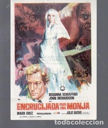 Cine: CINE FOLLETO DE MANO ACTORES ROSANNA SCHIAFFINO T&Iacute;TULO ENCRUCIJADA PARA UNA MONJA MONTERROSA 1969