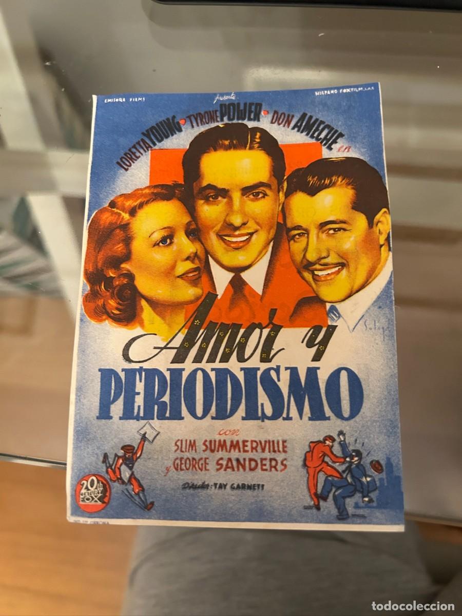 Cine: &ordm;91 amor y periodismo teatro cervantes alcala de henares con publicidad buen estado