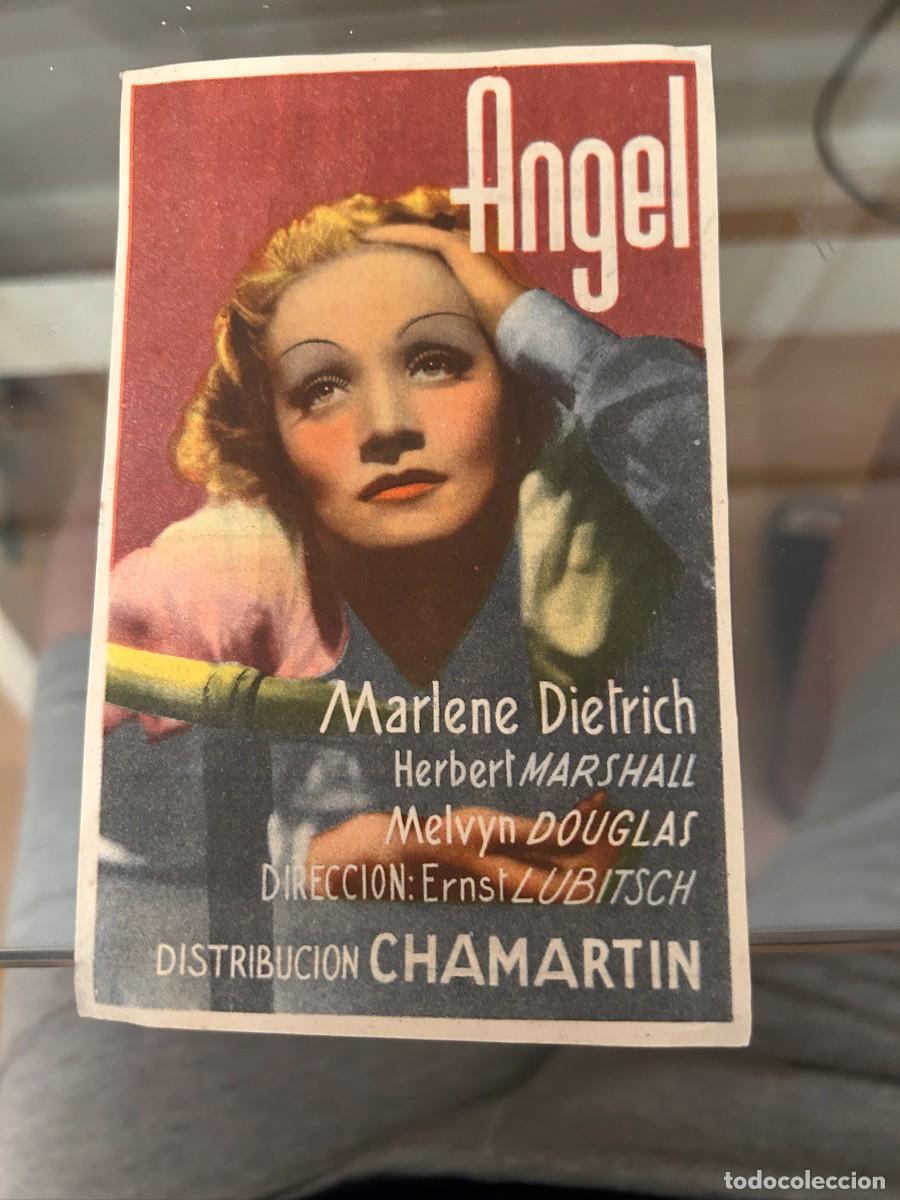 Cine: &ordm;103 angel marlene dietrich patio de verano proyecciones ciudad real con publicidad buen estado