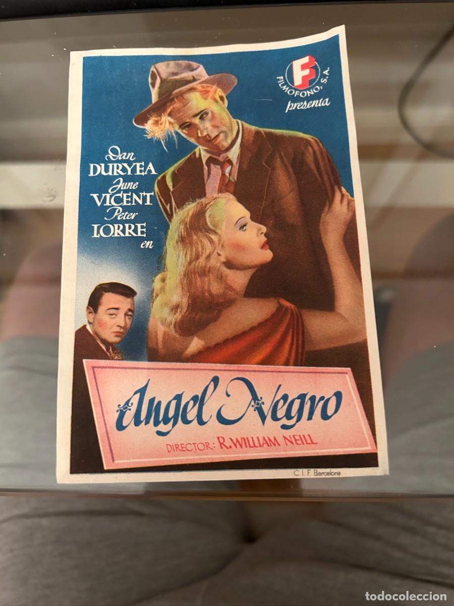 Cine: &ordm;106 angel negro sin publicidad buen estado