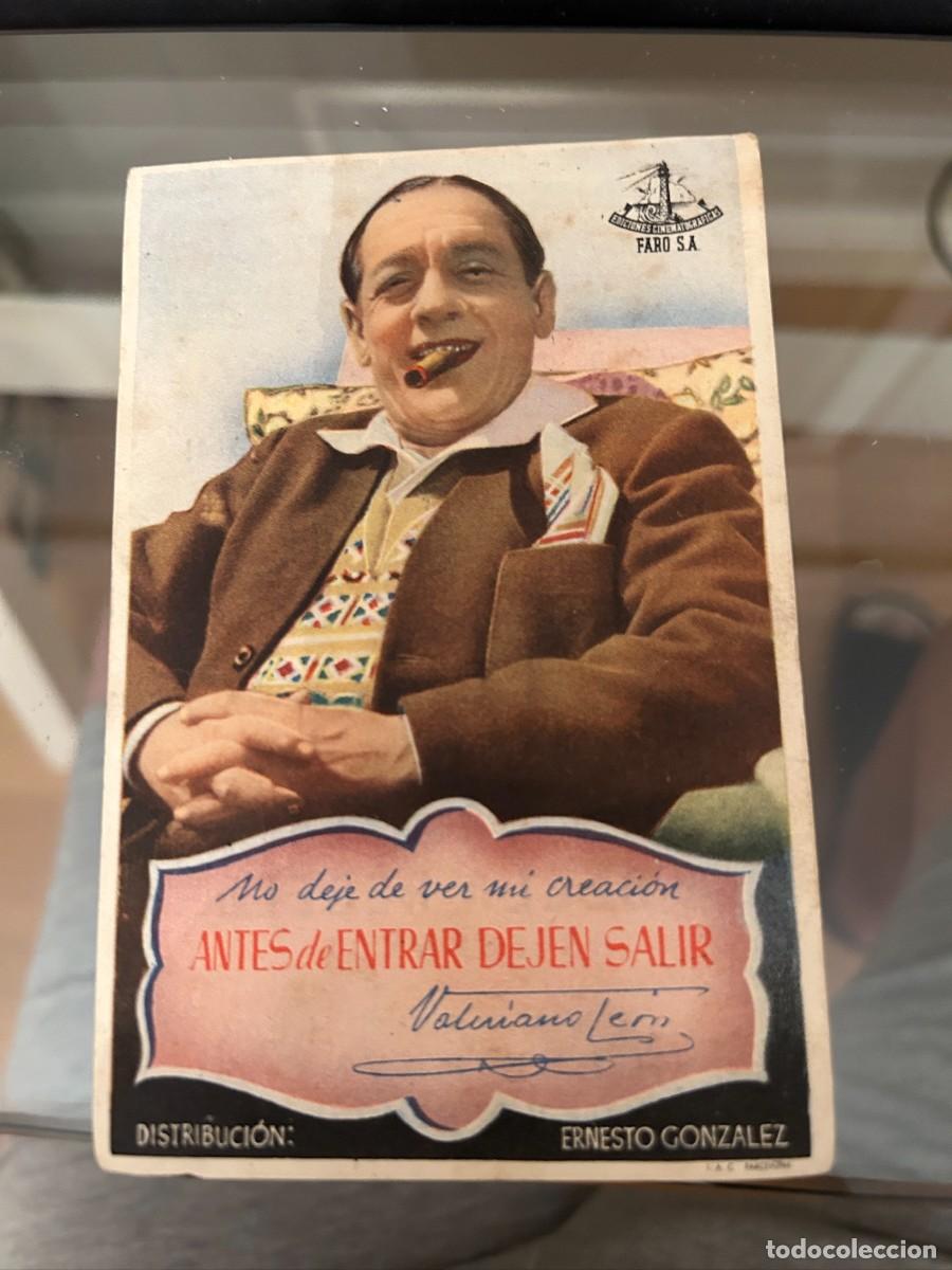 Cine: &ordm;109 antes de entrar dejen salir teatro cervantes valdepe&ntilde;as ciudad real buen estado con publicidad