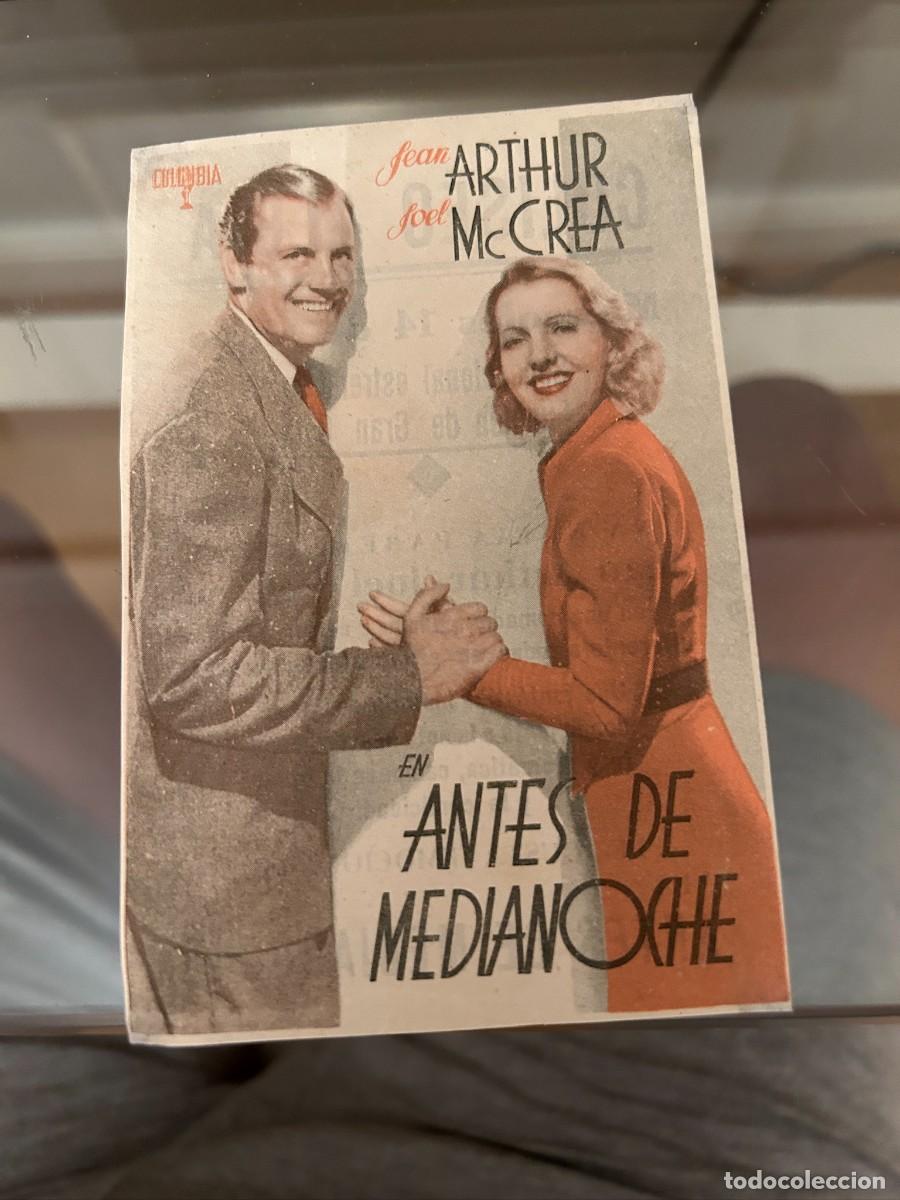 Cine: &ordm;110 antes de medianoche coliseo albia bilbao con publicidad buen estado