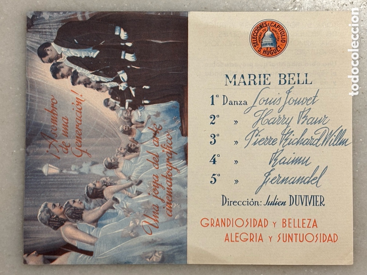 Cine: Folleto, programa de cine, carnet de baile - Foto 2