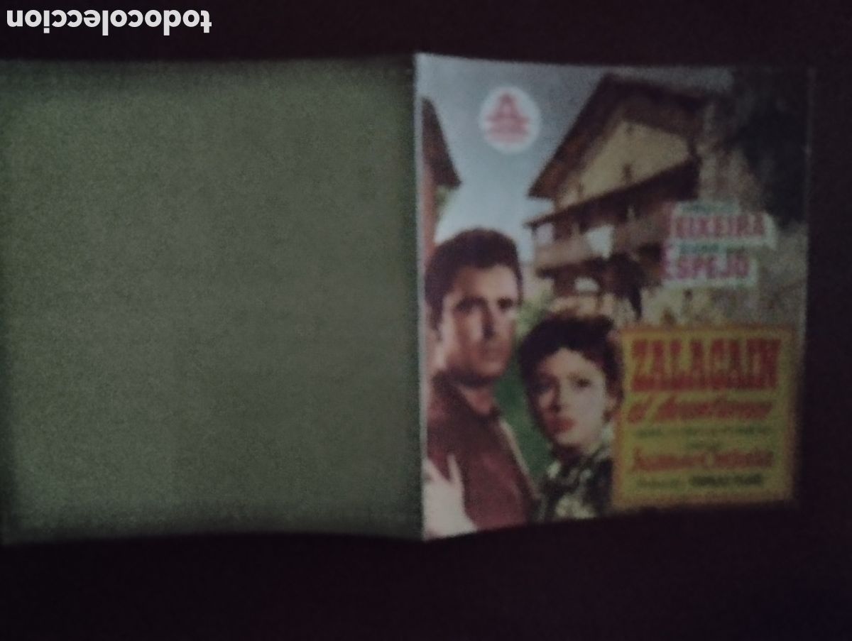 Cine: Folleto Programa de cine DOBLE - ZALACAIN EL AVENTURERO