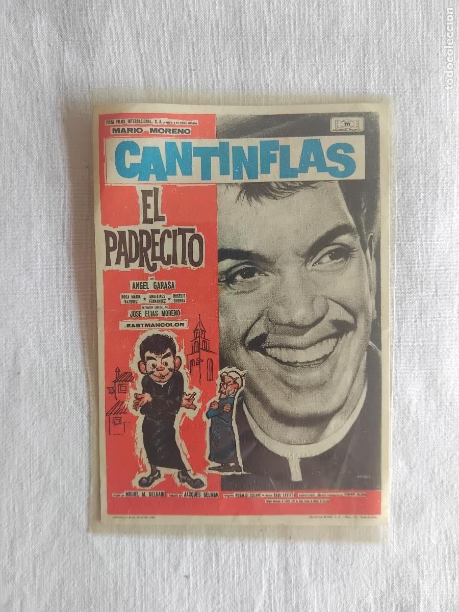 Cine: PROGRAMA DE CINE EL PADRECITO MARIO MORENO CANTINFLAS. CINES KURSAAL Y MONTECARLO PENELLAS Y BARBENS