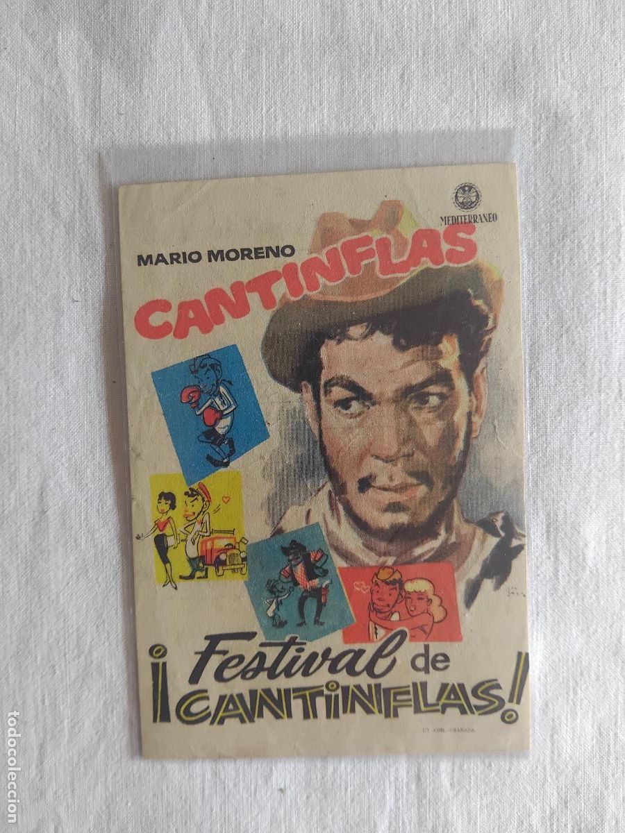 Cine: PROGRAMA DE CINE FESTIVAL DE CANTINFLAS . MARIO MORENO CANTINFLAS. CINE GRAN CAPITAN.