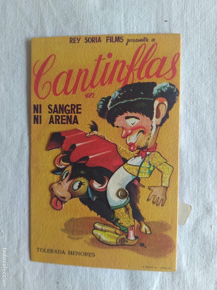 Cine: PROGRAMA DE CINE TROQUELADO MOVIL. CANTINFLAS EN NI SANGRE NI ARENA. CAPITOLIO Y METROPOLI. ESTRENO