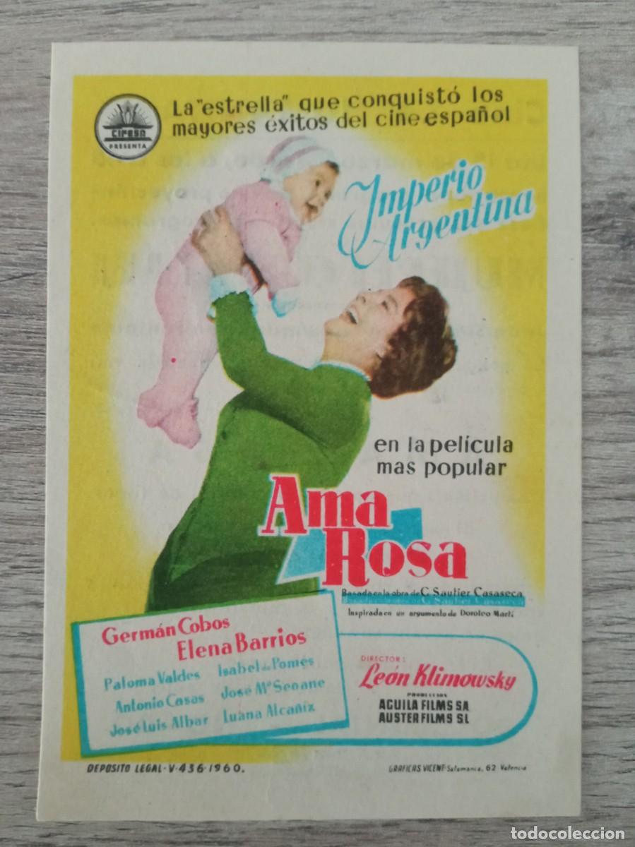 Cine: AMA ROSA, IMPERIO ARGENTINA, CINE LA HUMANITARIA, TERMENS, L&Eacute;RIDA