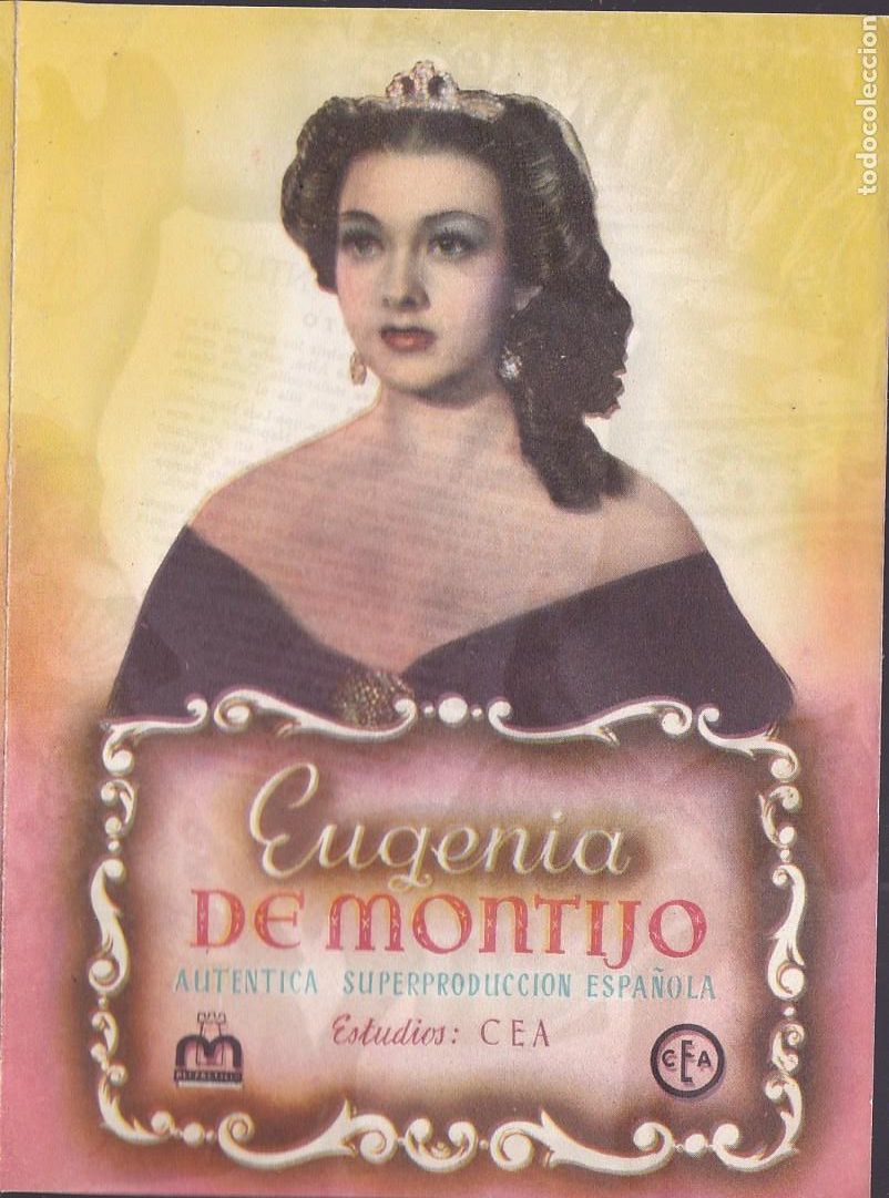 Cine: F16-1-Folleto de Mano. (Triptico) . EUGENIA de MONTIJO