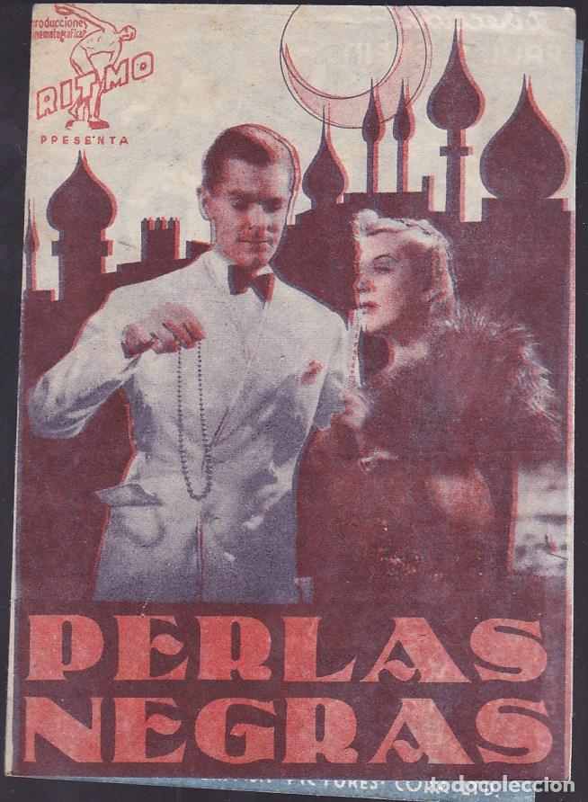 Cine: F16-2-Folleto de Mano. (D&iacute;ptico) .PERLAS NEGRAS John Lodge