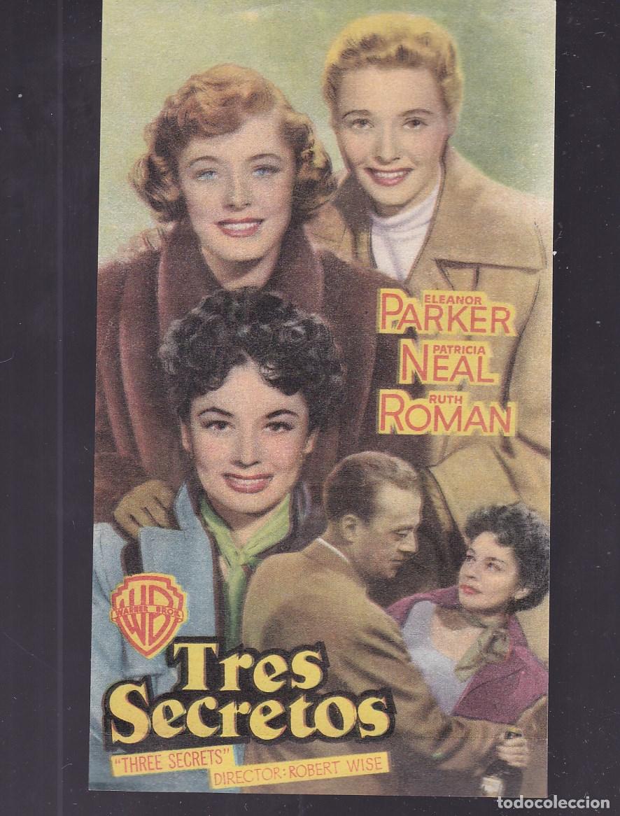 Cine: F16-12-Folleto de Mano. TRES MANDATOS . Eleanor Parker