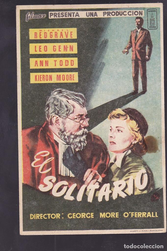 Cine: F16-14-Folleto de Mano. EL SOLITARIO , Michael Redgrave