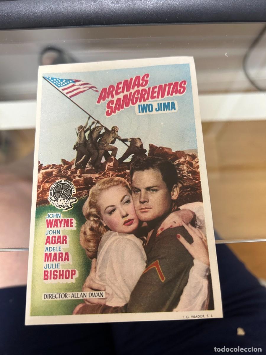 Cine: &ordm;128 arenas sangrientas iwo jima cine monterrosa reus con publicidad buen estado john wayne