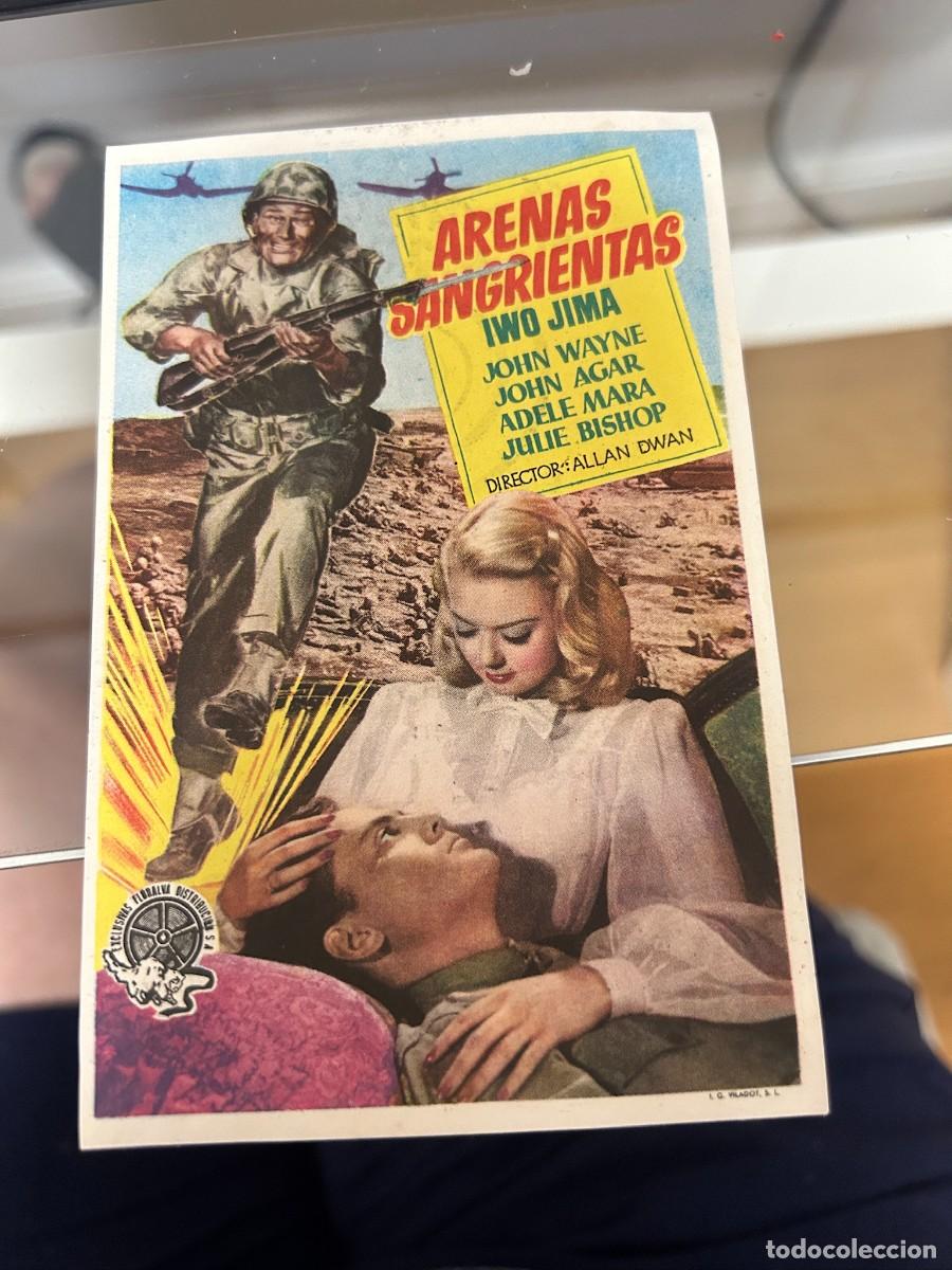 Cine: &ordm;129 arenas sangrientas iwo jima cine monterrosa reus con publicidad buen estado john wayne