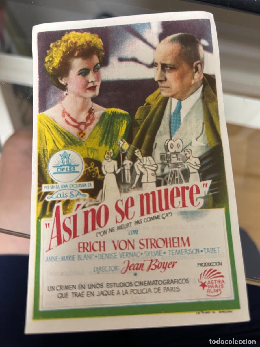 Cine: &ordm;141 asi no se muere cinema alhambra zaragoza con publicidad buen estado