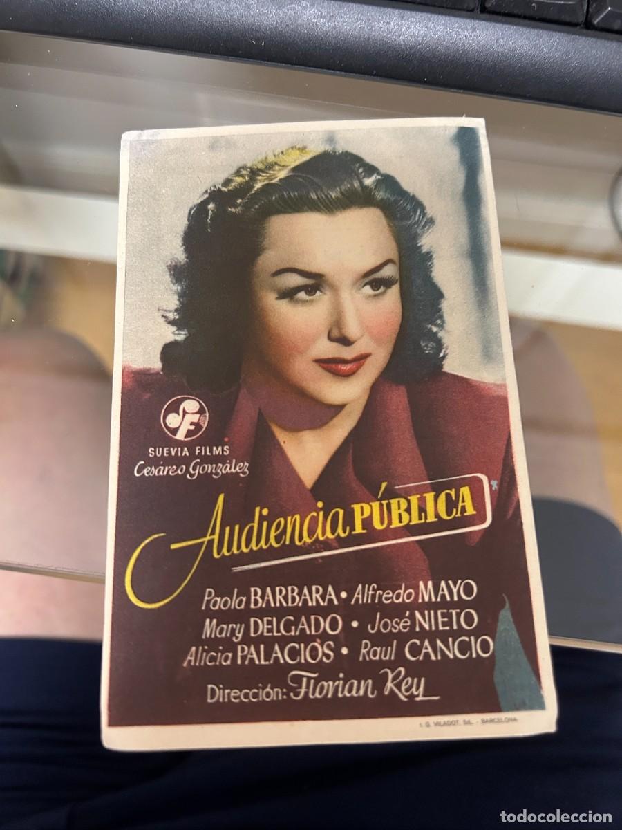 Cine: &ordm;148 audiencia publica campos eliseos barcelona con publicidad buen estado