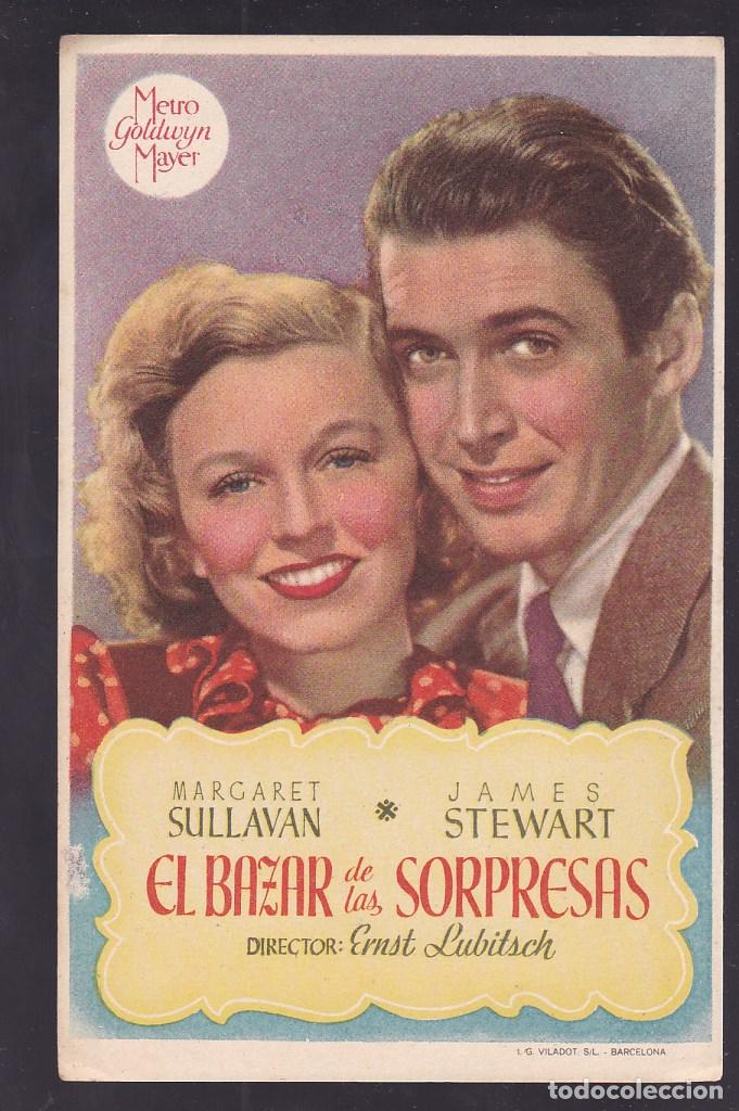 Cine: F16-22-Folleto de Mano. EL BAZAR DE LAS SORPRESAS. James Stewart