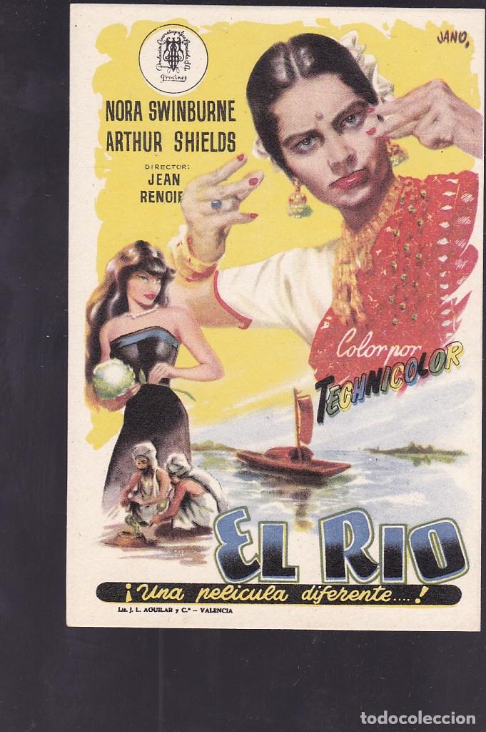 Cine: F16-26-Folleto de Mano. EL RIO. Nora Swinburne