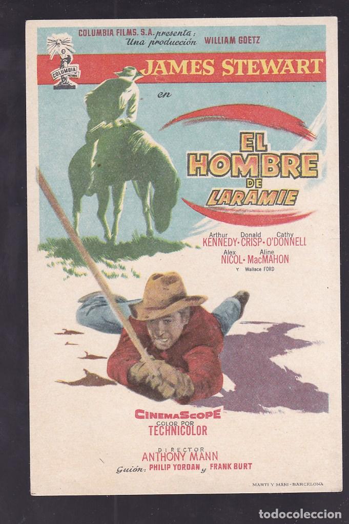 Cine: F16-33-Folleto de Mano. EL HOMBRE DE LARAMIE James Stewart