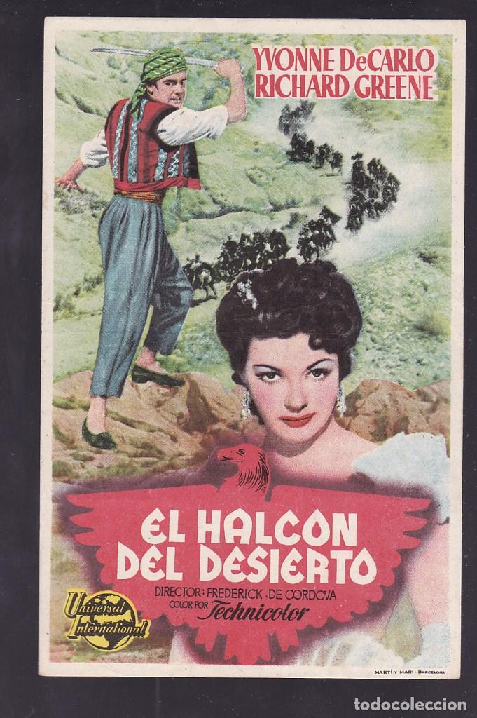 Cine: F16-34-Folleto de Mano. EL HALCON DEL DESIERTO .Yvonne de Carlo