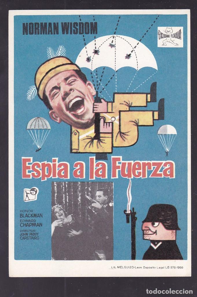 Cine: F16-37-Folleto de Mano. ESPIA A LA FUERZA Norman Wisdom