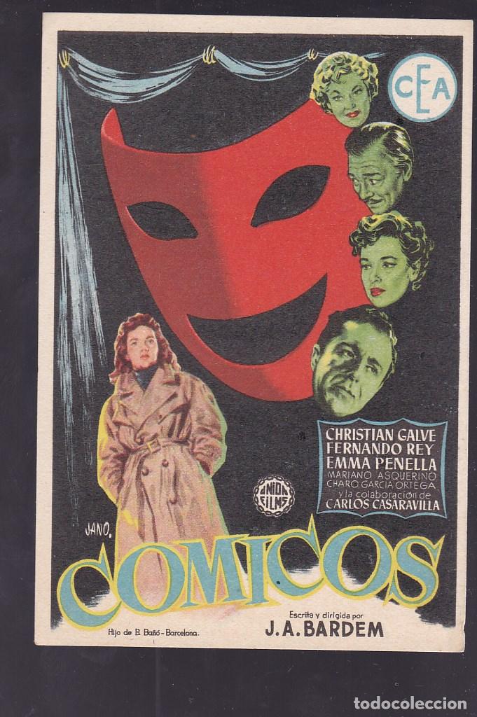 Cine: F16-38-Folleto de Mano. COMICOS; Christian Galve ,Fernando Rey, Emma Penella