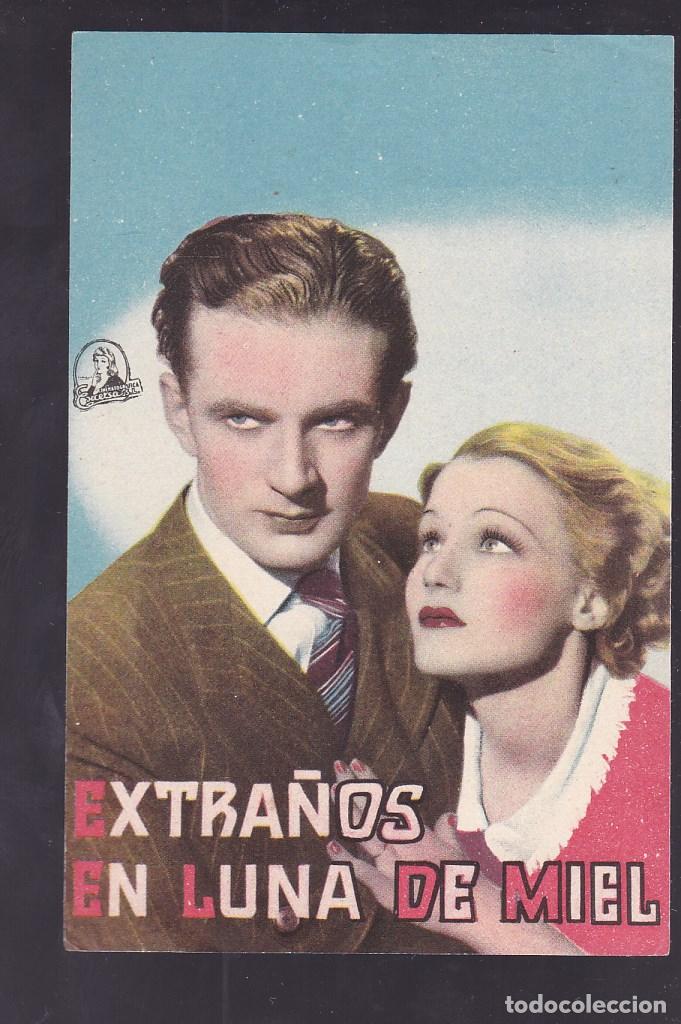 Cine: F16-39-Folleto de Mano. EXTRA&Ntilde;OS EN LA LUNA DE MIEL