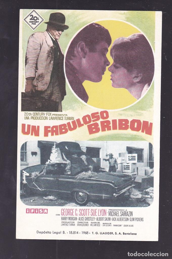 Cine: F16-40-Folleto de Mano. UN FABULOSO BRIBON Gerorge C Scott