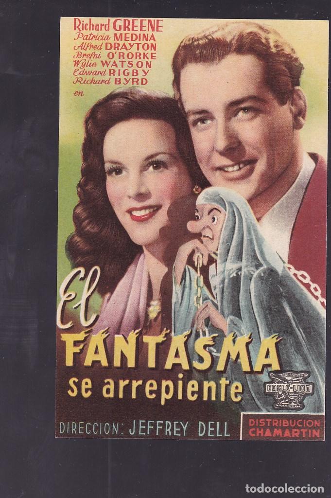 Cine: F16-42-Folleto de Mano. EL FANTASMA SE ARREPIENTE Richard Greene