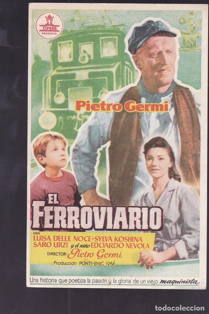 Cine: F16-43-Folleto de Mano. EL FERROVIARIO Pietro Germi