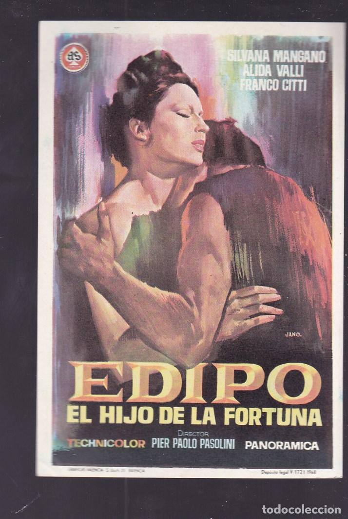 Cine: F16-45-Folleto de Mano. EDIPO. EL HIJO DE LA FORTUNA . Silvana Mangano
