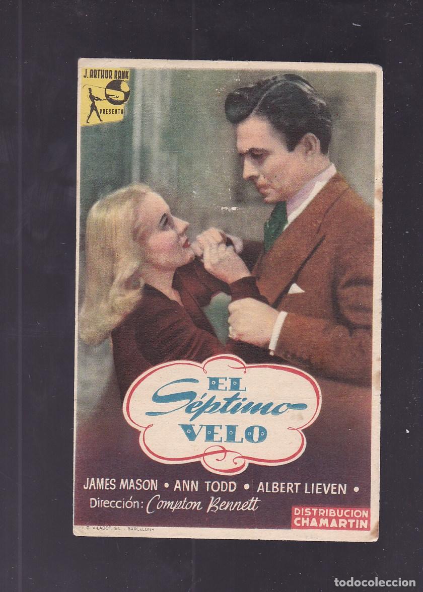 Cine: F16-48-Folleto de Mano. EL SEPTIMO VELO . James Mason