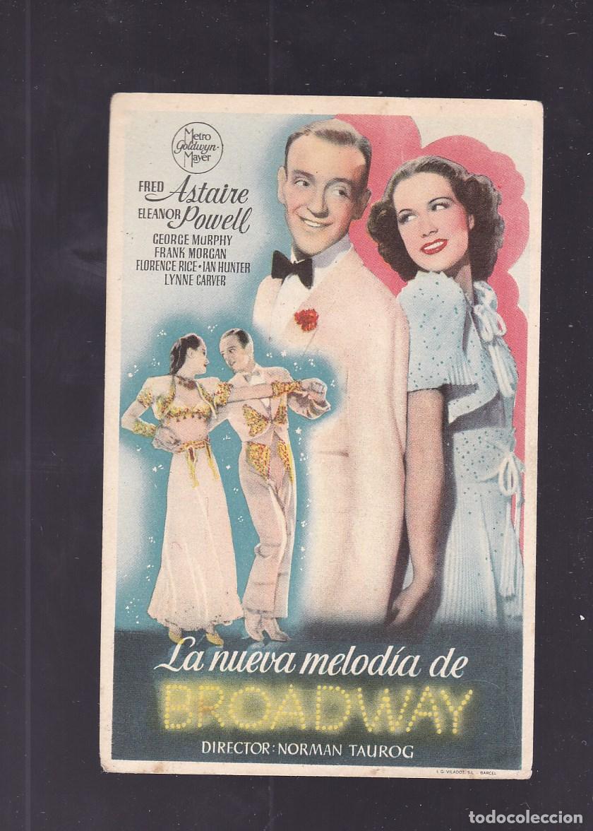 Cine: F16-47b-Folleto de Mano. LA NUEVA MELODIA DE BROADWAY Fred Astaire Eleanor Powell