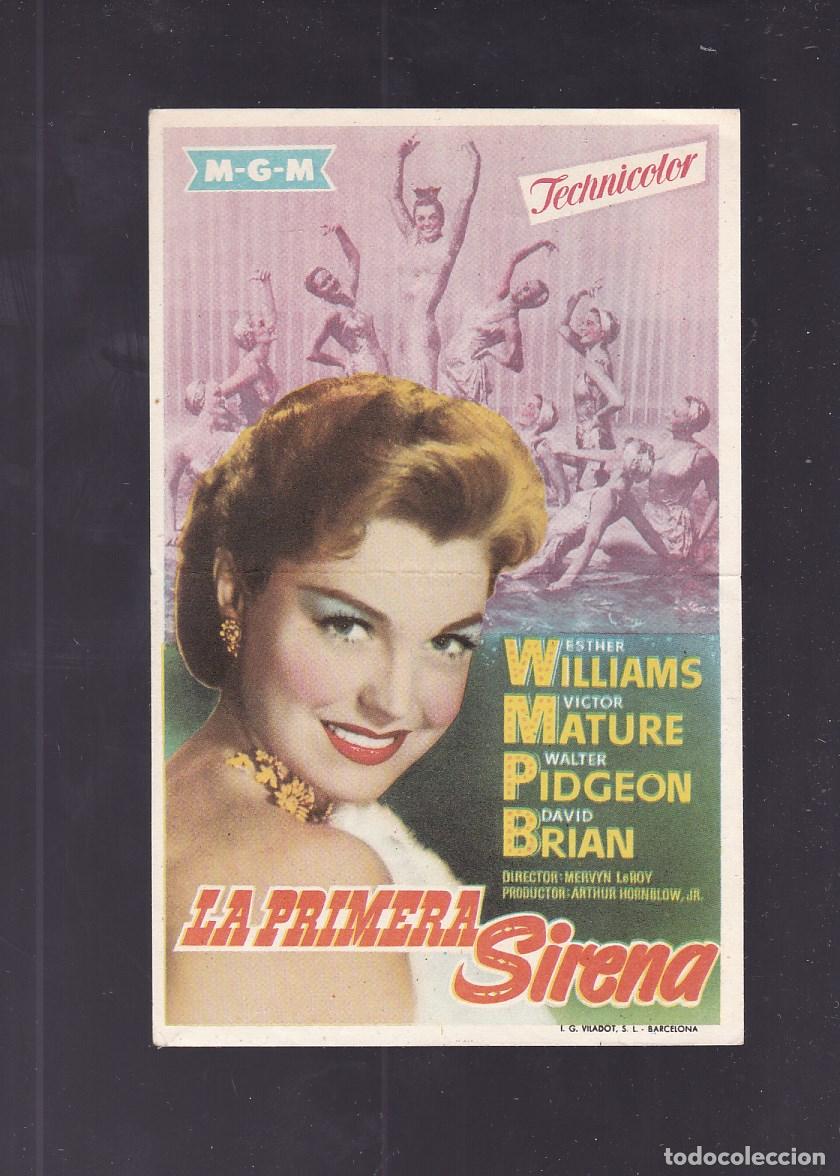 Cine: F16-47b-Folleto de Mano. LA PRIMERA SIRENA Esther Williams