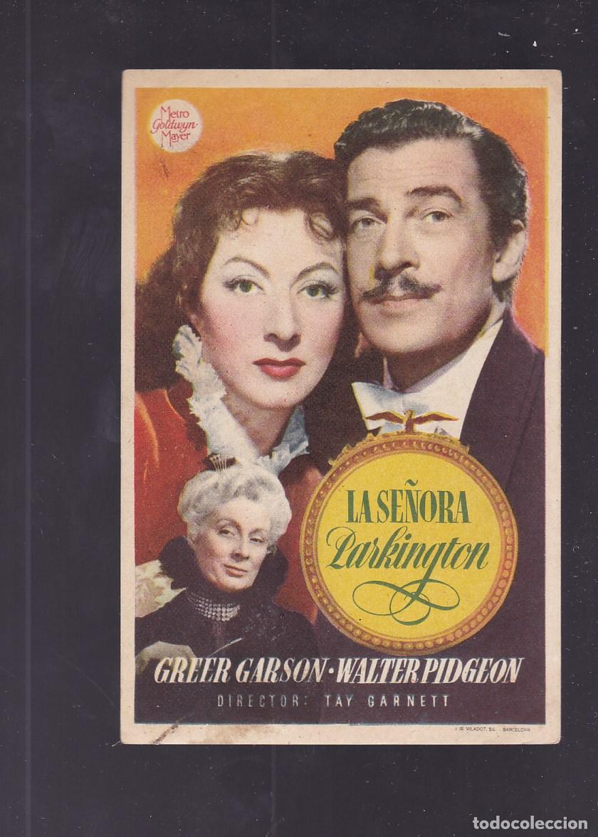 Cine: F16-49-Folleto de Mano. LA SE&Ntilde;ORA PARKINGTON Walter Pidgeon