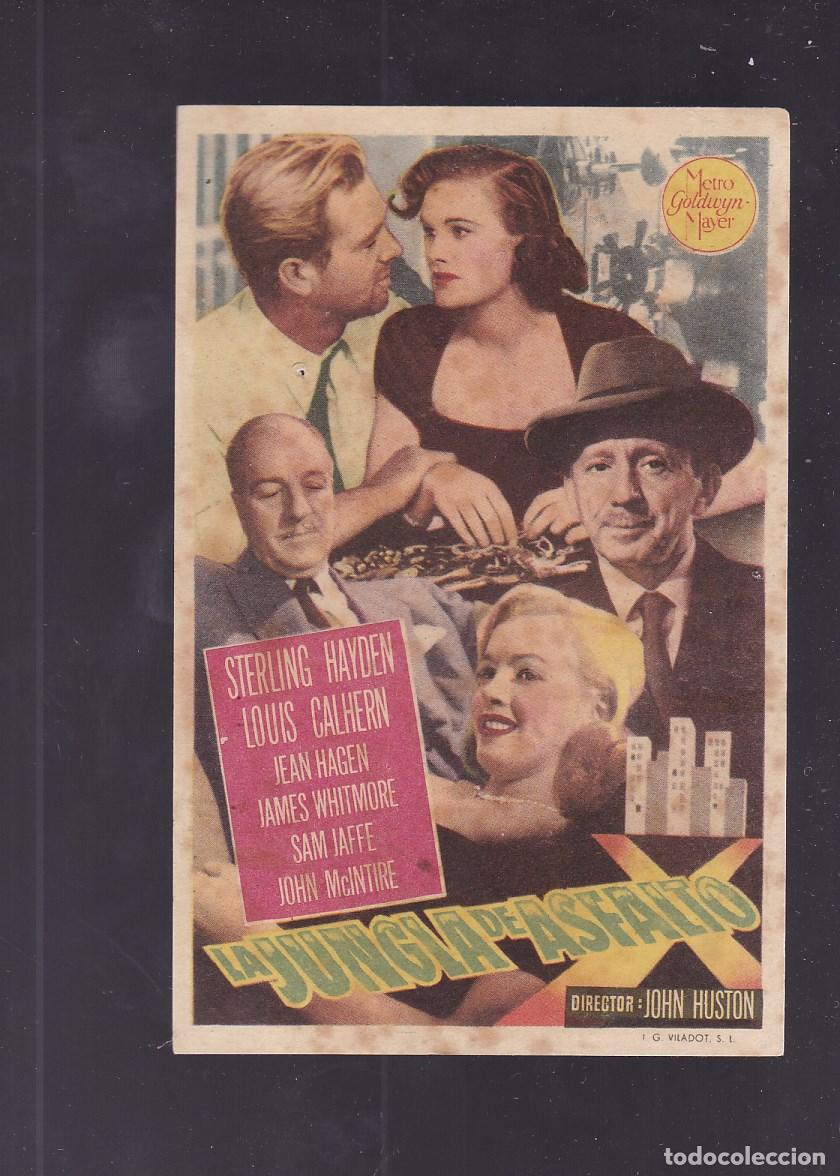 Cine: F16-49-Folleto de Mano. LA JUNGLA DE ASFALTO Sterling Hayden